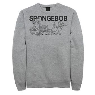 Men's SpongeBob Group Shot Outlines Sweatshirt
