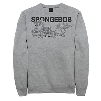 Men's SpongeBob Group Shot Outlines Sweatshirt