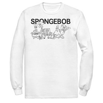 Men's SpongeBob Group Shot Outlines Tee