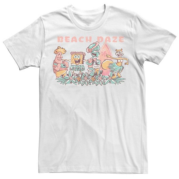 Men's SpongeBob Beach Daze Group Party Tee