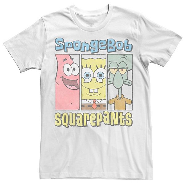 Men's SpongeBob SquarePants Trio Panels Tee