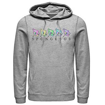 Men's SpongeBob Color Neon Line Up Hoodie