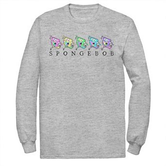 Men's SpongeBob Color Neon Line Up Tee
