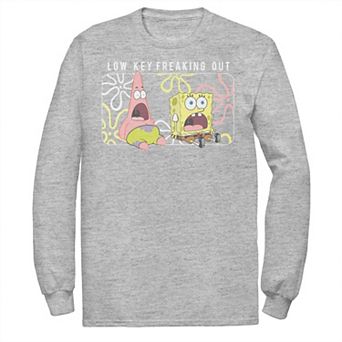 Men's Spongebob Patrick Low Key Freaking Out Tee