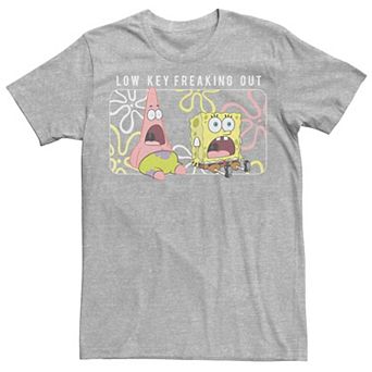 Men's Spongebob Patrick Low Key Freaking Out Tee