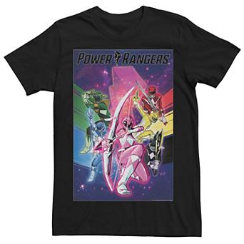 Men's Power Rangers Team Poster Tee