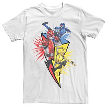 Men's Power Rangers Lightning Bolt Trio Tee