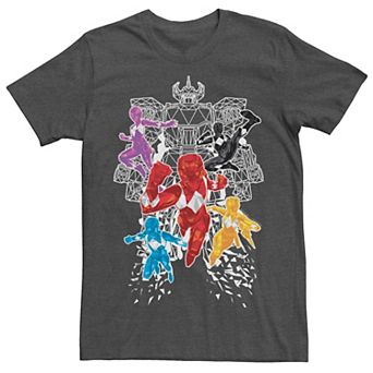 Men's Power Rangers Group Shot Polygons Tee