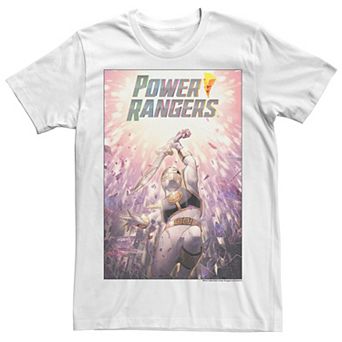Men's Power Rangers White Ranger Poster Tee