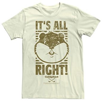 Men's Caddyshack Gopher "It's All Right!" Tee