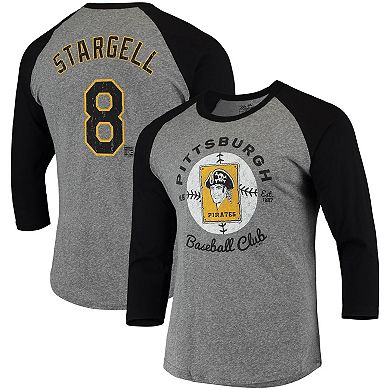 Men's Majestic Heathered Gray Pittsburgh Pirates Earn It T-Shirt