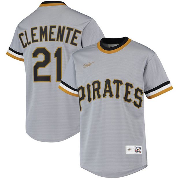 Youth Nike Roberto Clemente Gray Pittsburgh Pirates Road