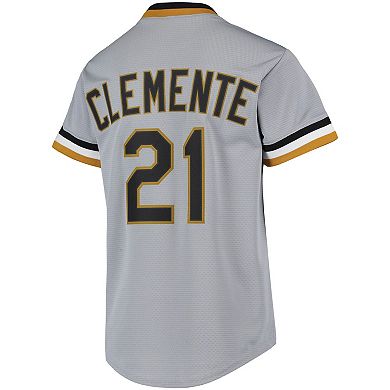 Youth Nike Roberto Clemente Gray Pittsburgh Pirates Road Cooperstown ...