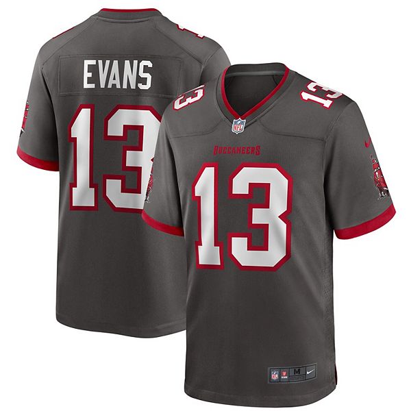 Men's Nike Mike Evans Pewter Tampa Bay Buccaneers Alternate Game Jersey