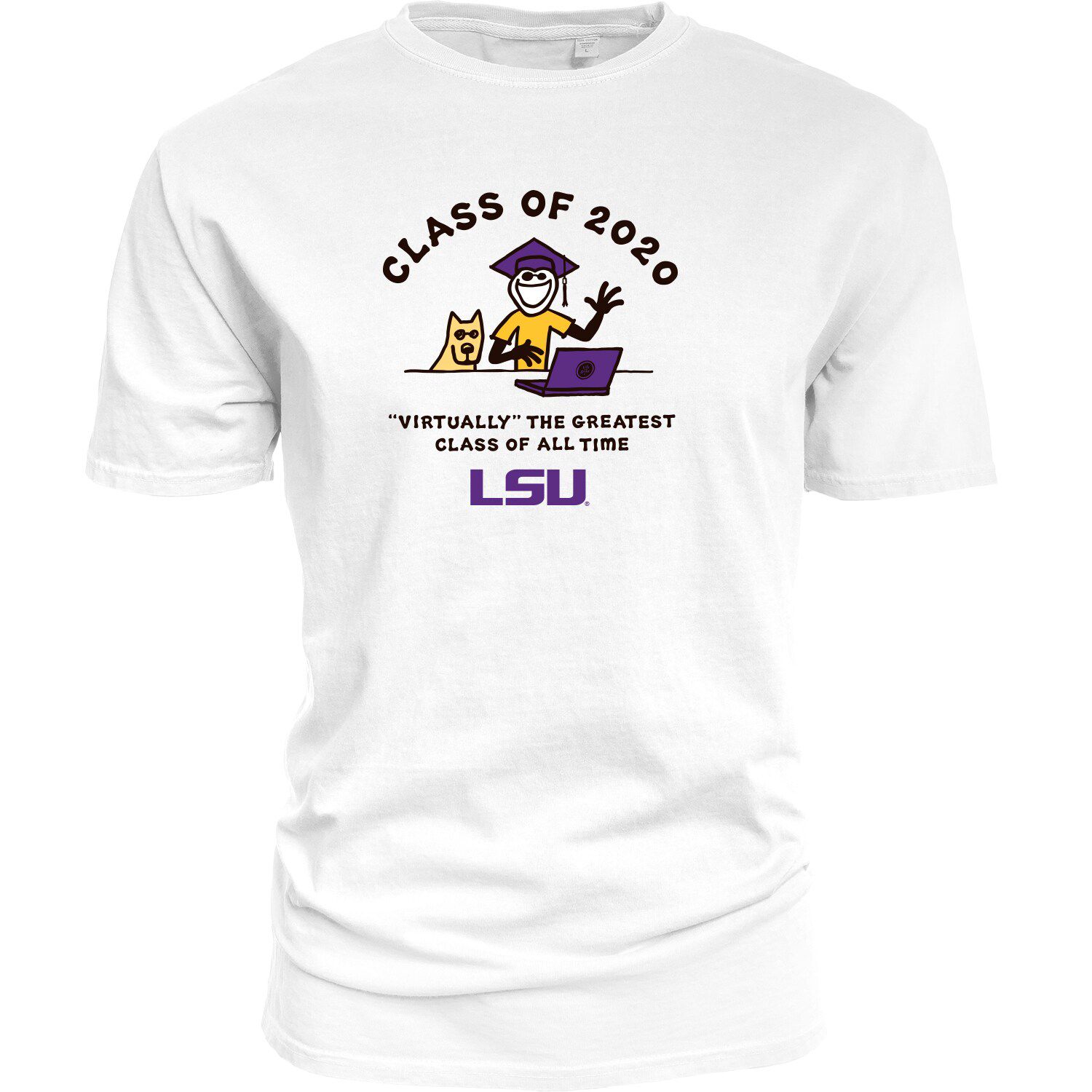 white lsu shirt