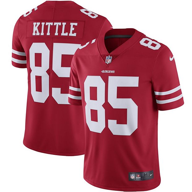 Men's Nike George Kittle Scarlet San Francisco 49ers Vapor Limited Jersey