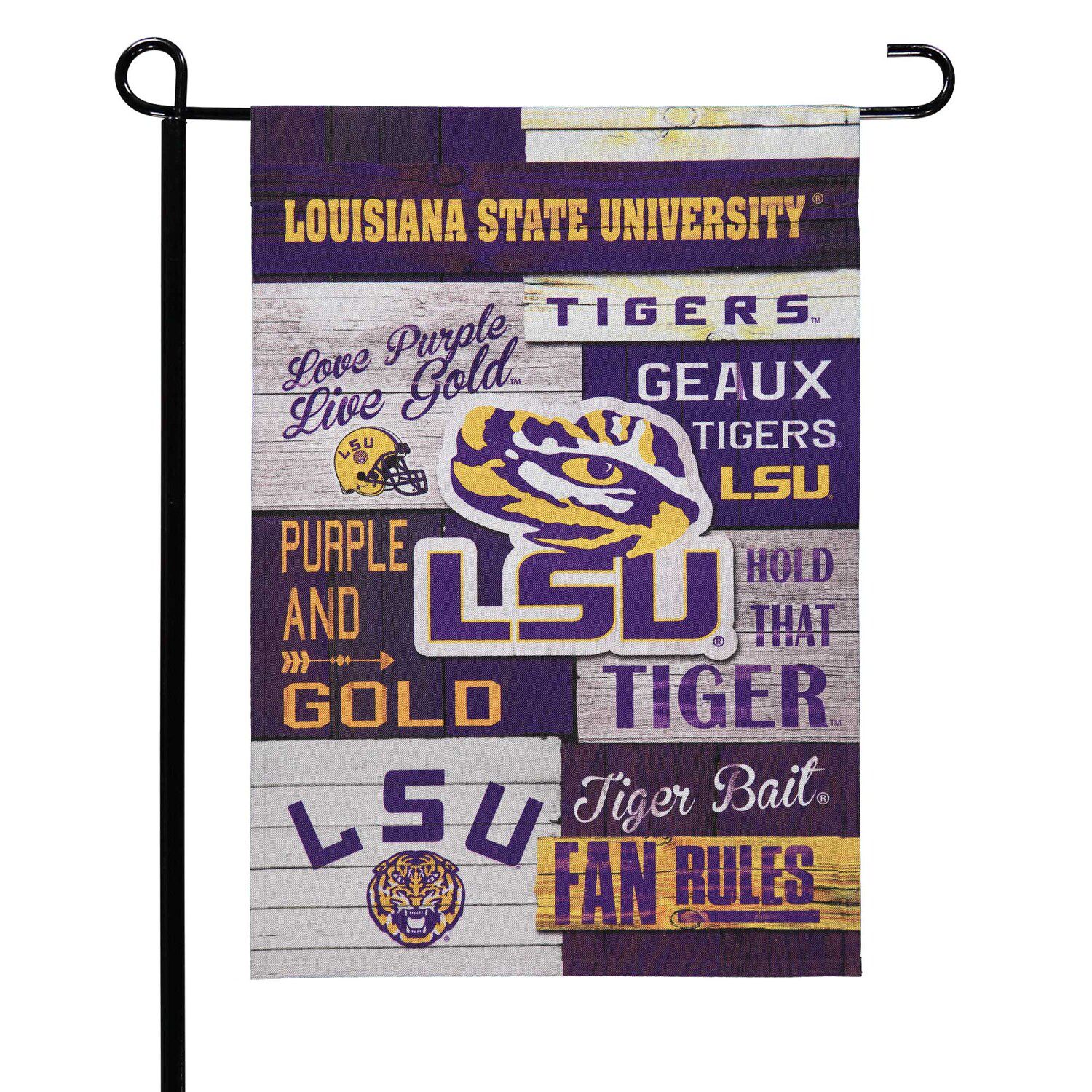 Image for Unbranded LSU Tigers Fan Rules Linen Garden Flag at Kohl's.