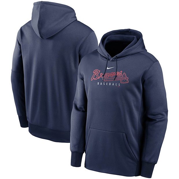 MENS OUTLINE NAVY BLUE ZIP UP HOODIE