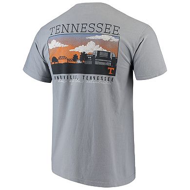 Men's Gray Tennessee Volunteers Comfort Colors Campus Scenery T-Shirt