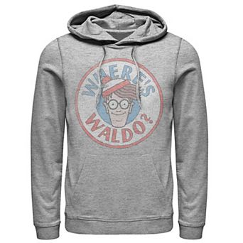 Men's Where's Waldo Circle Classic Face Hoodie