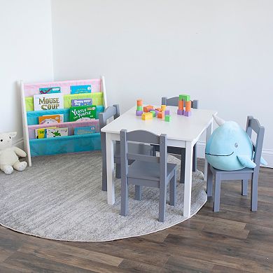 Humble Crew Kids Wood Table and 4 Chairs Set
