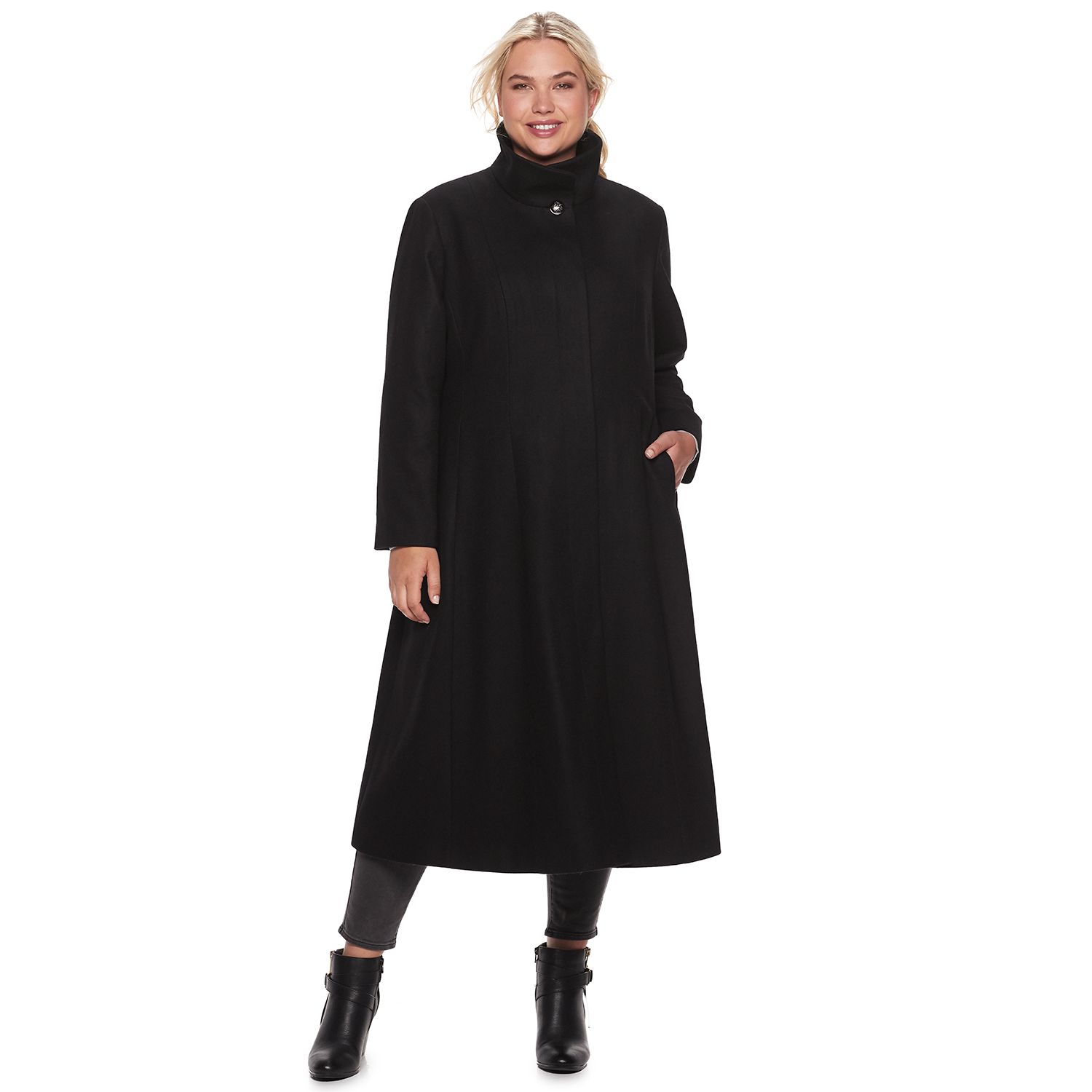 womens plus size coats kohls