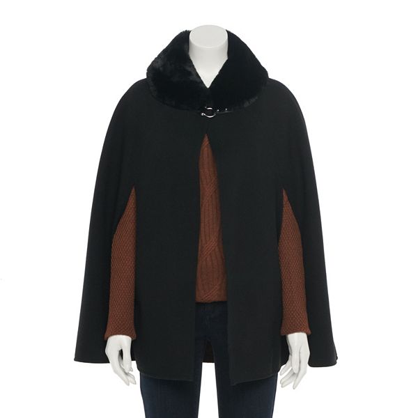 Women's Apt. 9® FauxFur Collar Cape
