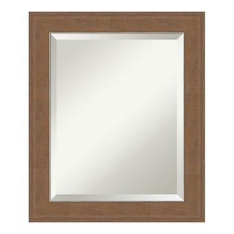 Amanti Art Alta Brown Framed Bathroom Vanity Wall Mirror