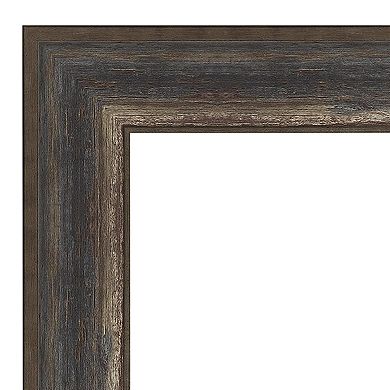 Amanti Art Alta Rustic Framed Bathroom Vanity Wall Mirror