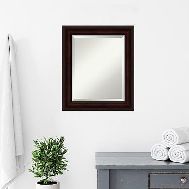 Amanti Art Coffee Bean Framed Bathroom Vanity Wall Mirror