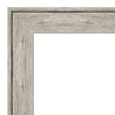 Amanti Art Crackled Metallic Framed Bathroom Vanity Wall Mirror