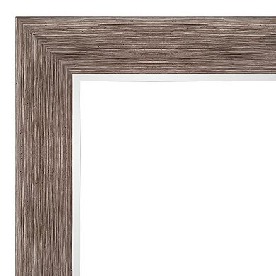Amanti Art Noble Mocha Framed Bathroom Vanity Wall Mirror