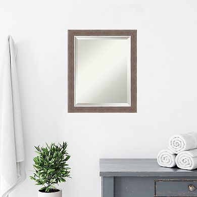 Amanti Art Noble Mocha Framed Bathroom Vanity Wall Mirror