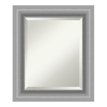 Amanti Art Peak Polished Framed Bathroom Vanity Wall Mirror