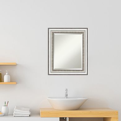 Amanti Art Salon Framed Bathroom Vanity Wall Mirror