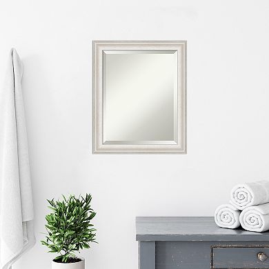 Amanti Art Trio White Wash Bathroom Vanity Wall Mirror
