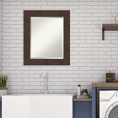 Amanti Art Wildwood Framed Bathroom Vanity Wall Mirror