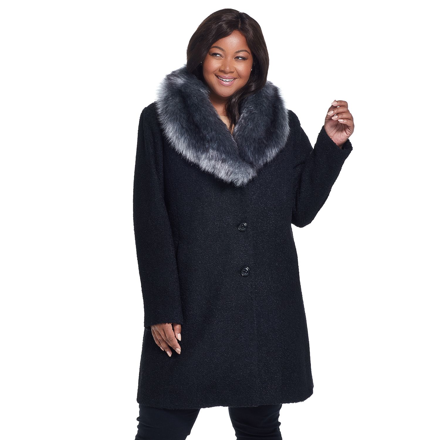 fur shawl coat