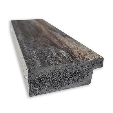Amanti Art Bark Rustic Char Narrow Full Length Over-The-Door Mirror