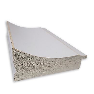 Amanti Art Flair Soft White Narrow Full Length Over-The-Door Mirror