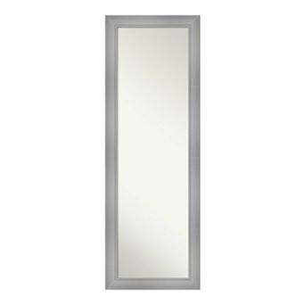 Amanti Art Flair Polished Nickel Full Length Over-The-Door Mirror