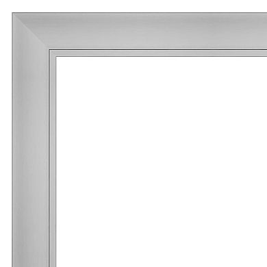 Amanti Art Flair Polished Nickel Full Length Over-The-Door Mirror