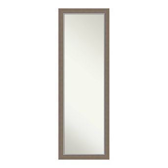 Amanti Art Eva Brown Narrow Full Length Over-The-Door Mirror
