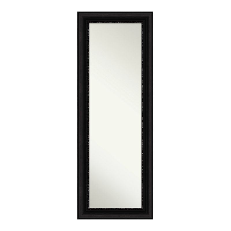 Amanti Art Parlor Black Full Length Over-The-Door Mirror