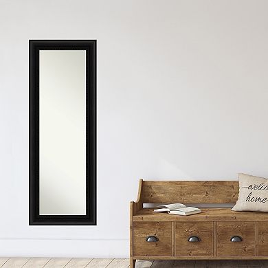 Amanti Art Parlor Black Full Length Over-The-Door Mirror