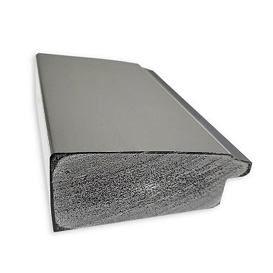 Amanti Art Vista Brushed Nickel Full Length Over-The-Door Mirror