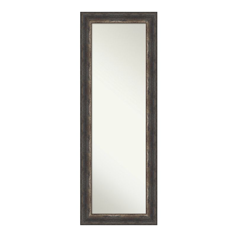 Amanti Art Bark Rustic Char Full Length Over-The-Door Mirror, Brown