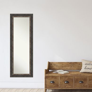 Amanti Art Bark Rustic Char Full Length Over-The-Door Mirror