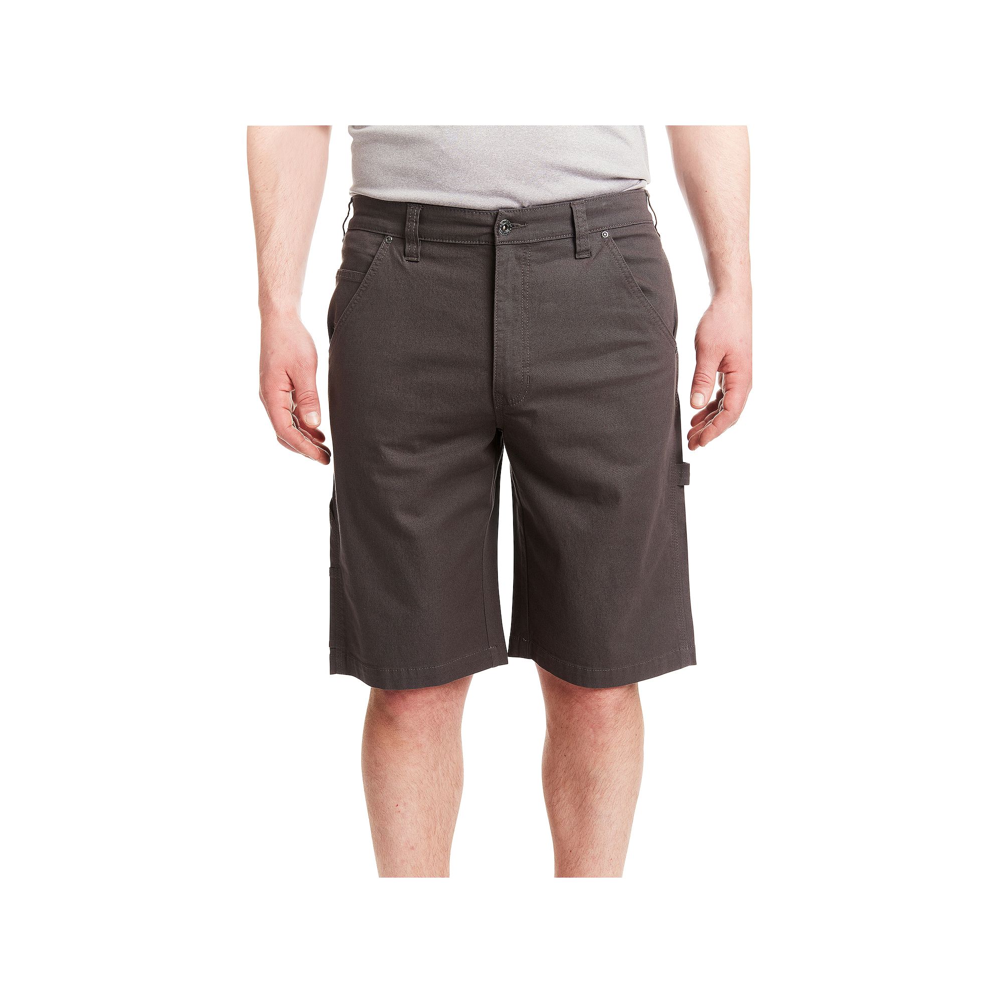 Mens Smiths Workwear Stretch Duck Carpenter Shorts, Size: 38, Dark Gray