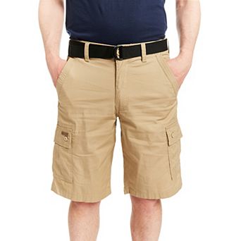 Men's Smith's Workwear Mini-Ripstop Belted Cargo Shorts